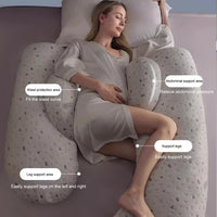 OOTDIN Pregnancy Pillow Waist Protection Side Sleeping Pillow, Belly Support Sleeping Side Sleeping Pillow Pregnancy Pillow