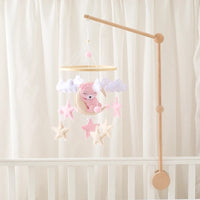 Baby Bear Crib Mobile Rattles Soft Felt Cartoon
