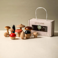Baby Gift Set Mushroom Toy Pack of 11 Mushroom Set Various Sizes Natural Mushroom Mini Mushroom