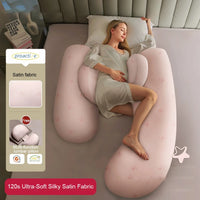 OOTDIN Pregnancy Pillow Waist Protection Side Sleeping Pillow, Belly Support Sleeping Side Sleeping Pillow Pregnancy Pillow