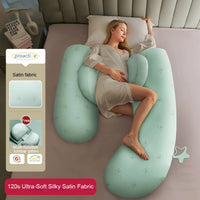 OOTDIN Pregnancy Pillow Waist Protection Side Sleeping Pillow, Belly Support Sleeping Side Sleeping Pillow Pregnancy Pillow