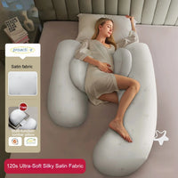 OOTDIN Pregnancy Pillow Waist Protection Side Sleeping Pillow, Belly Support Sleeping Side Sleeping Pillow Pregnancy Pillow