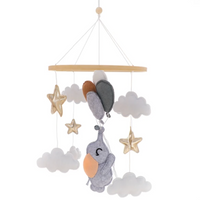 Flamingo Handmade Baby Mobile Wooden Bed Bell