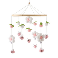 Flamingo Handmade Baby Mobile Wooden Bed Bell