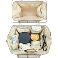 Baby Diaper Bag with USB Charging Port, Multifunctional Travel Diaper Backpack, Large Capacity Stroller Organizer Backpack with Insulated Pouch