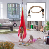 2-Pack Outdoor Swing Rope - Heavy Duty Adjustable Nylon, Supports up to 100kg, Ideal for Hammock Chairs & Patio Swings - Durable Metal Attachments, Outdoor-Ready