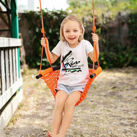 Baby Swinging Hammock Hanging  Chair,Hanging Cotton Rope Swing Chairs with Hardware Kits, Hanging Chairs for Indoor Balcony and Outdoor Use,Perfect for Kids, Adults, (330 Lbs)