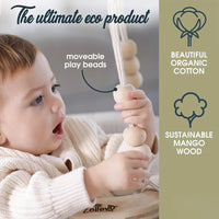 Baby Swing Chair with Cushion & Portable Canvas Backpack | Boho Baby Swing Outdoor Indoor Infants & Toddler | Hanging Rope Baby Gift Swing