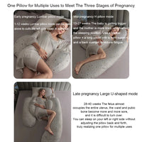 OOTDIN Pregnancy Pillow Waist Protection Side Sleeping Pillow, Belly Support Sleeping Side Sleeping Pillow Pregnancy Pillow
