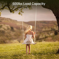 Wooden Tree Swing,500lbs Load Capacity Wooden Swing for Adults & Kids,Adjustable Height,Waterproof Hanging Swing Seat
