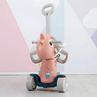 Rocking Horse for Toddlers 1-3 Years,4 in 1 Design, Kids Ride on Toy Balance Bike Push Cart with Detachable Balance Board,Fun Birthday Gifts