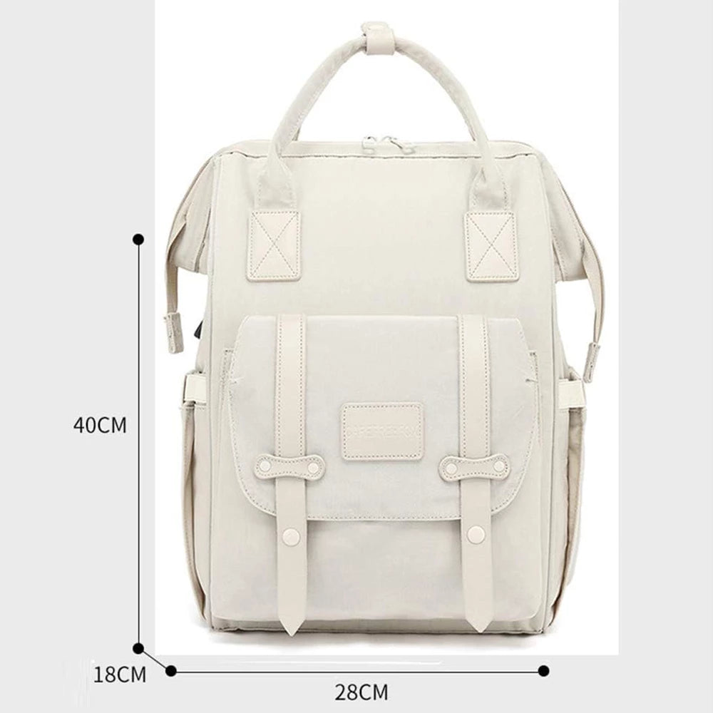 Baby Diaper Bag with USB Charging Port, Multifunctional Travel Diaper Backpack, Large Capacity Stroller Organizer Backpack with Insulated Pouch