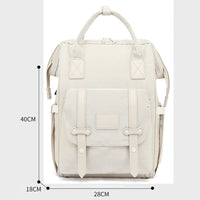 Baby Diaper Bag with USB Charging Port, Multifunctional Travel Diaper Backpack, Large Capacity Stroller Organizer Backpack with Insulated Pouch