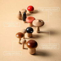 Baby Gift Set Mushroom Toy Pack of 11 Mushroom Set Various Sizes Natural Mushroom Mini Mushroom
