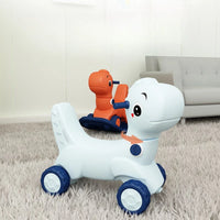 3 in 1 Rocking Horse for Toddlers 1-6 Years, Baby Rocking Horse with Detachable Balance Board