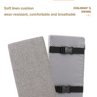 Indoor And Outdoor Children's Swing With Safety Belt And Seat Cushion