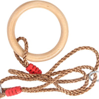 Wooden Gymnastics Swing, Wooden Swing Wooden with Rope with 2 X Wooden Swing