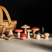Baby Gift Set Mushroom Toy Pack of 11 Mushroom Set Various Sizes Natural Mushroom Mini Mushroom