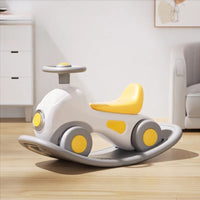 4 in 1 Baby Rocking Horse for Toddlers 1-3 Years,Rocking Horse with Detachable Balance Board and 4 Smooth Wheels