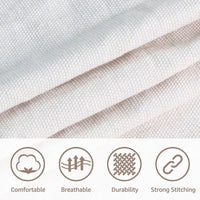 Hammock Chair Swing Chair 2 Seat Cushions Included,Strong Webbing Straps and Hooks for Easy Hanging Soft Cotton Weave Hanging Chair Side Pocket Indoor Outdoor