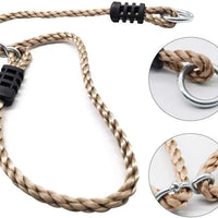 2-Pack Outdoor Swing Rope - Heavy Duty Adjustable Nylon, Supports up to 100kg, Ideal for Hammock Chairs & Patio Swings - Durable Metal Attachments, Outdoor-Ready