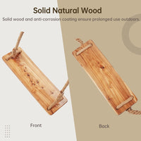 Wooden Tree Swing,500lbs Load Capacity Wooden Swing for Adults & Kids,Adjustable Height,Waterproof Hanging Swing Seat