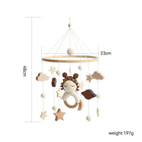 Celestial Baby Mobile – Stars, Clouds & Angel Doll Nursery Hanging