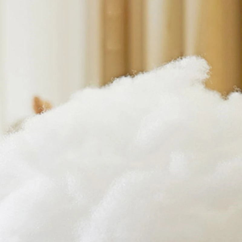 Rainbow Rocker Fully Assembled Natural Wood Rocking Horse with Soft Fleece Multi-Color Puffy Plush Clouds