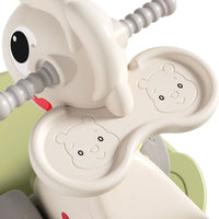 Rocking Horse for Toddler Balance Bike Ride On Toys with Push Handle Backrest Balance Board for Birthday