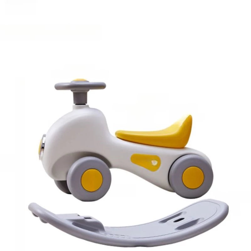 4 in 1 Baby Rocking Horse for Toddlers 1-3 Years,Rocking Horse with Detachable Balance Board and 4 Smooth Wheels