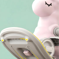 Multi-function in 1 Rocking Horse for Toddlers 1-3 Years Old, Balance Bike Ride On Toys with Push Handle, Backrest and Balance Board for Baby Girl and Boy