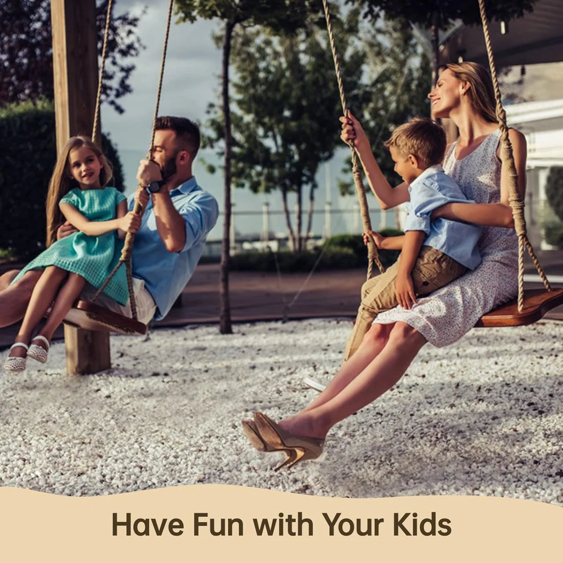 Wooden Tree Swing,500lbs Load Capacity Wooden Swing for Adults & Kids,Adjustable Height,Waterproof Hanging Swing Seat