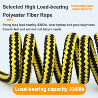 Indoor And Outdoor Children's Swing With Safety Belt And Seat Cushion