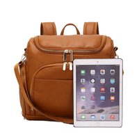 Luxury Compact Vegan Leather Diaper Bag