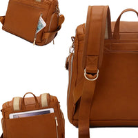 Luxury Compact Vegan Leather Diaper Bag