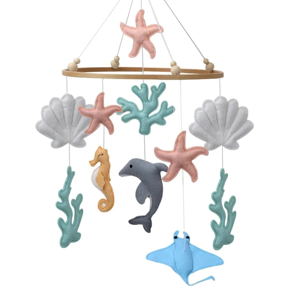 Underwater Theme Sea Animals Nursery Crib Mobile - Perfect for a Mermaid-Themed Nursery