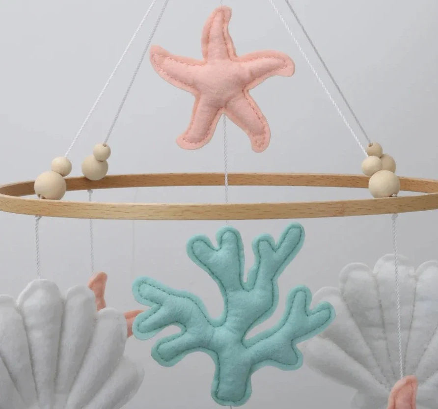 Underwater Theme Sea Animals Nursery Crib Mobile - Perfect for a Mermaid-Themed Nursery