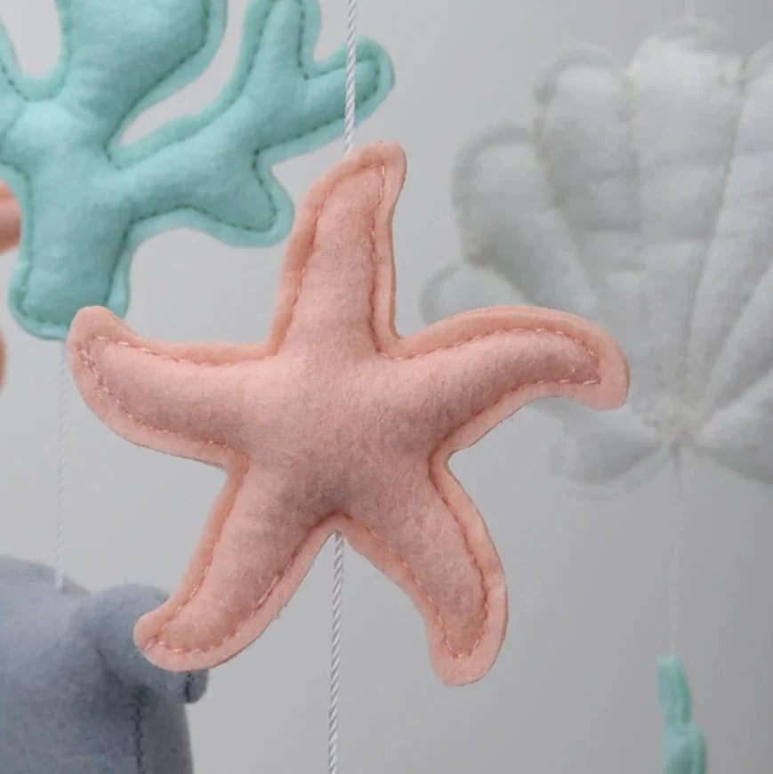 Underwater Theme Sea Animals Nursery Crib Mobile - Perfect for a Mermaid-Themed Nursery