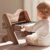 Childs Piano Keyboard 25 Keys Digital Piano for Kids Mini Piano Wood Toy for Toddlers