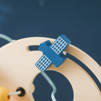 Wooden Space-Themed Beaded Busy Toy for Babies | Educational & Eco-Friendly Fun