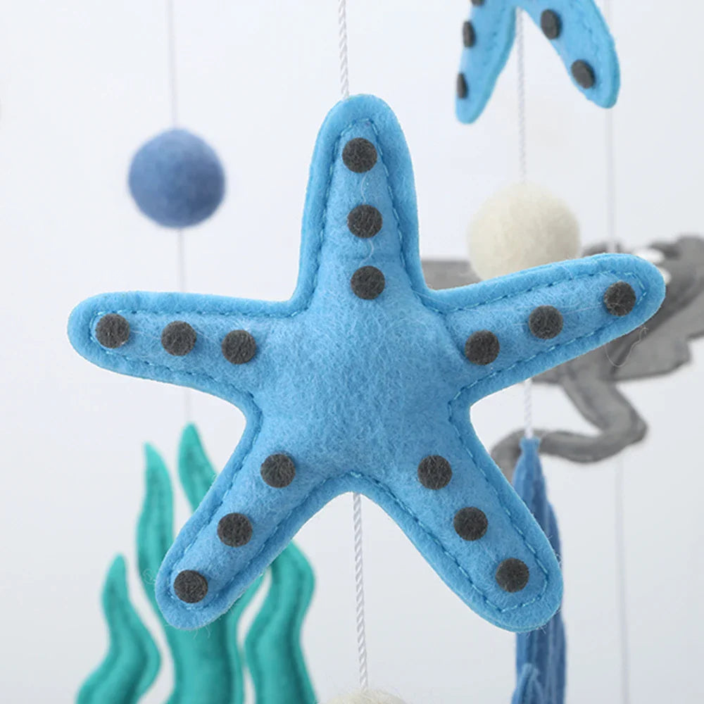 Under The Sea Felt Baby Mobile - Ocean Turtles & Ray