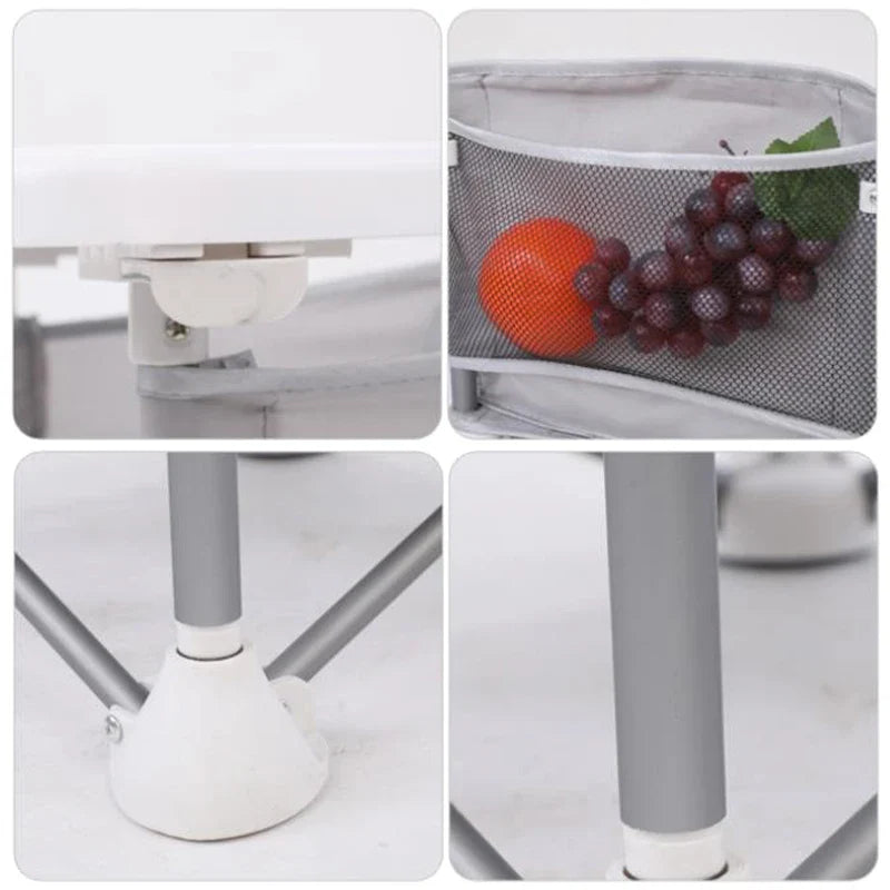 Folding Baby Camp Chair with Detachable Table | Infant High Chair for Travel, Camping, and Beach