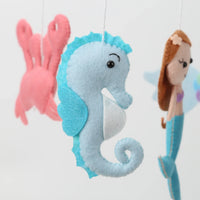 My Little Mermaid Baby Mobile - Under the Sea Musical Mobile Ocean Animals Cot Mobile