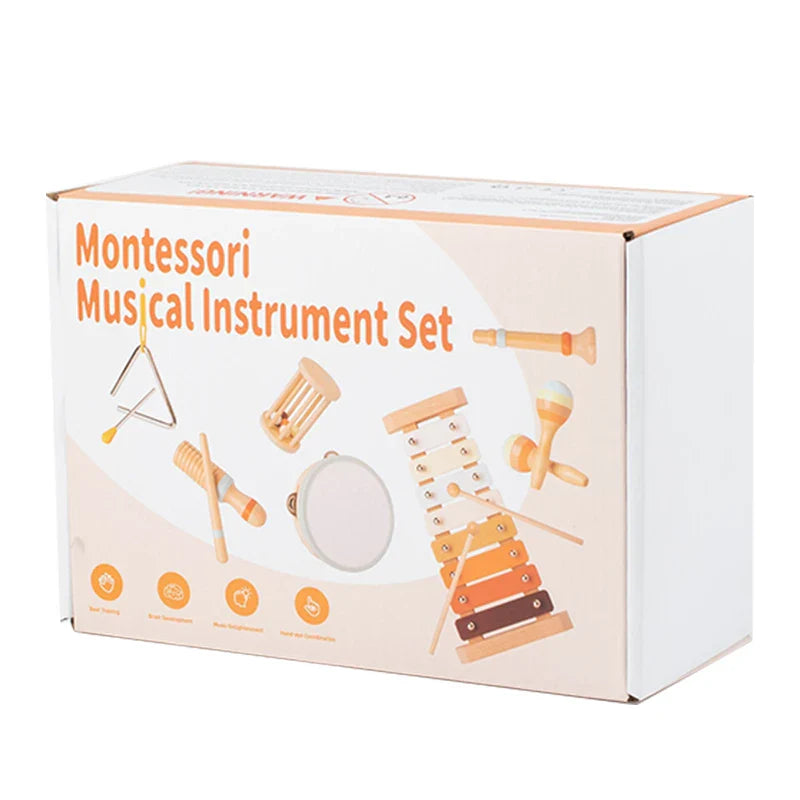 Toddlers Early Education Wooden Musical Instrument Set