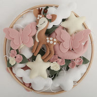 Woodland Deer & Butterfly Nursery Mobile | Baby Shower Gift