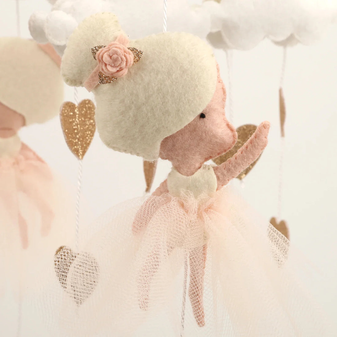 Princess Ballerina Baby Mobile | Handmade Felt Crib Mobile | Newborn Gift