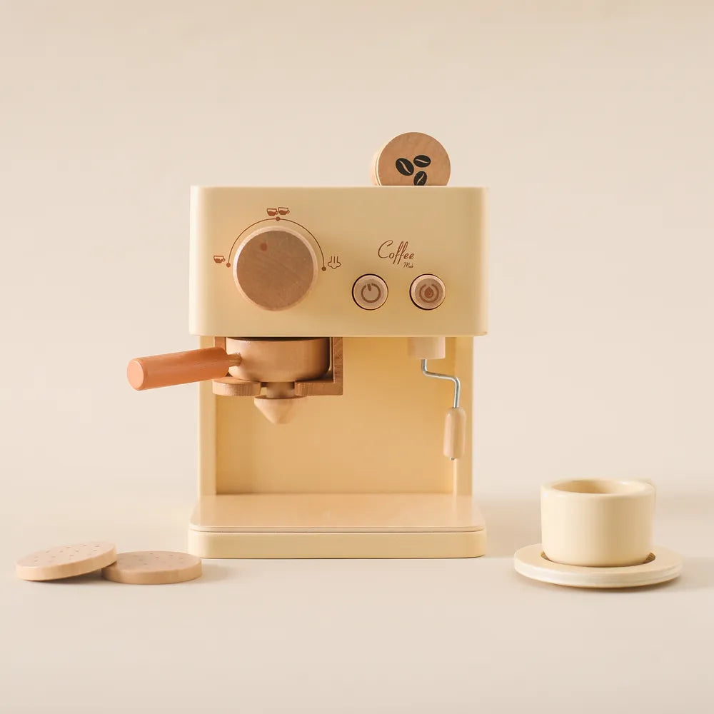 Wooden Toddler Play Coffee Machine