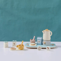 Baby Wooden Coffee & Afternoon Tea Set Toy | 18pcs Set
