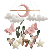 Woodland Deer & Butterfly Nursery Mobile | Baby Shower Gift