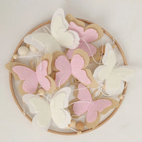Pink Butterfly Baby Mobile | Eco-Friendly Felt & Wood Cot Mobile | Ideal Baby Shower Gift